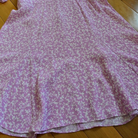 & OTHER STORIES FLORAL PRINT PUFF SLEEVE DRESS SIZE 38 US S/M - Picture 5 of 8